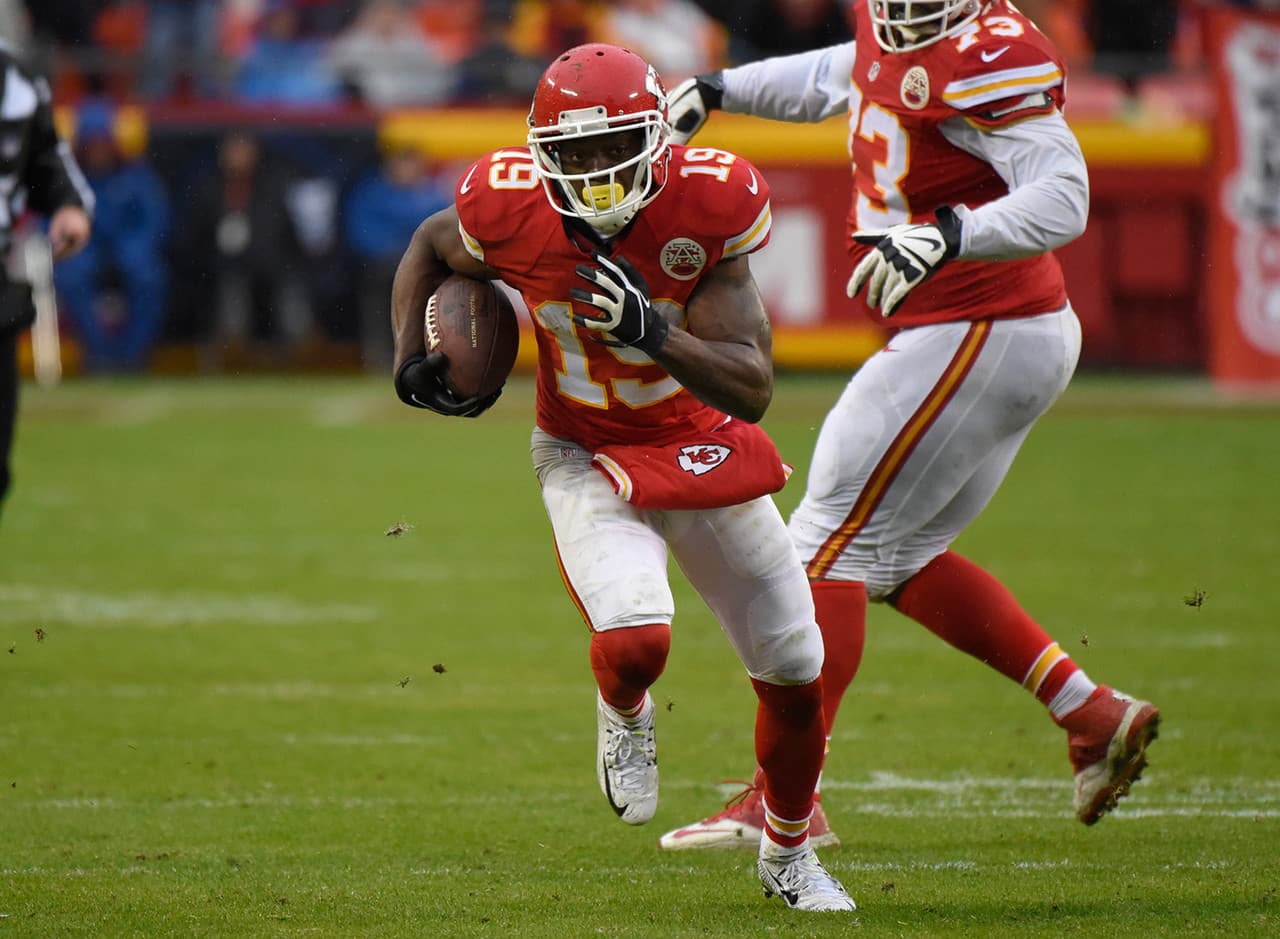 21. Jeremy Maclin, WR, Kansas City Chiefs.- 22 puntos.