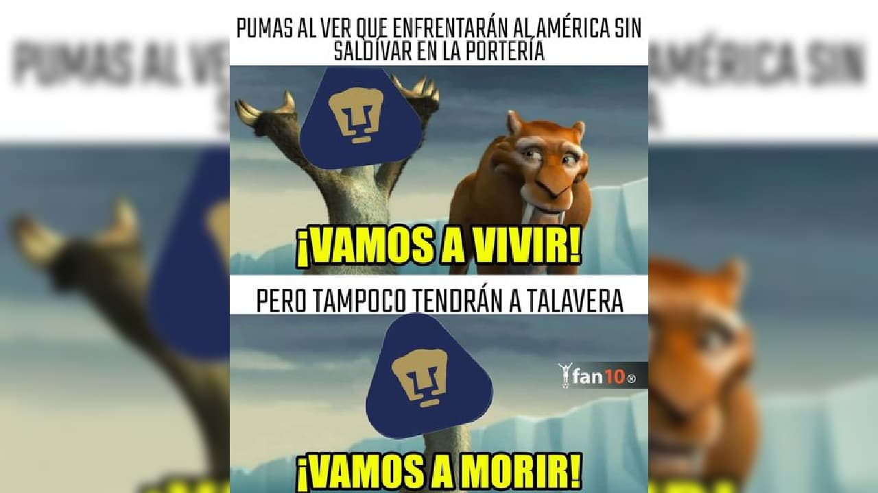 Los mejores memes del empate entre Águilas y Pumas | Tras igualar a dos tantos en el Azteca, así reaccionaron las redes sociales.