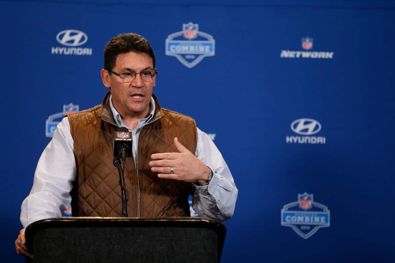 Ron Rivera se arrepiente del toque de queda a jugadores de los Panthers en el Super Bowl