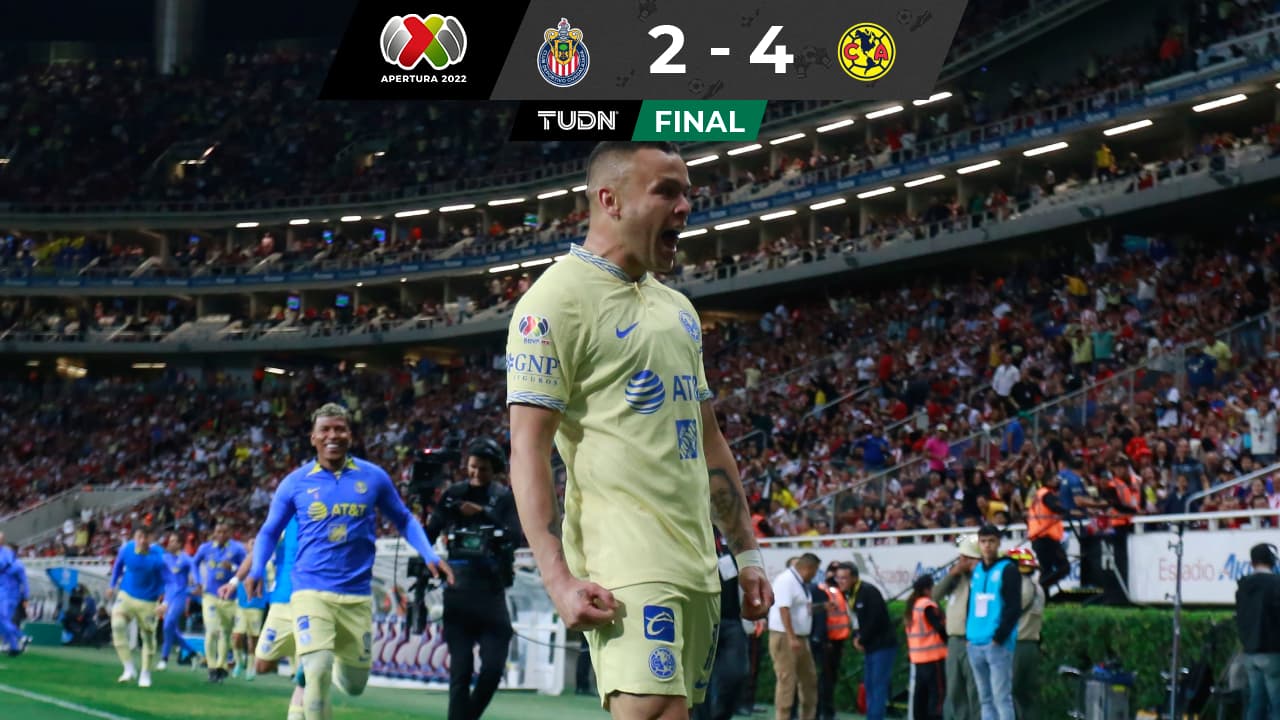 América derrota a Chivas en un espectacular Clásico de México