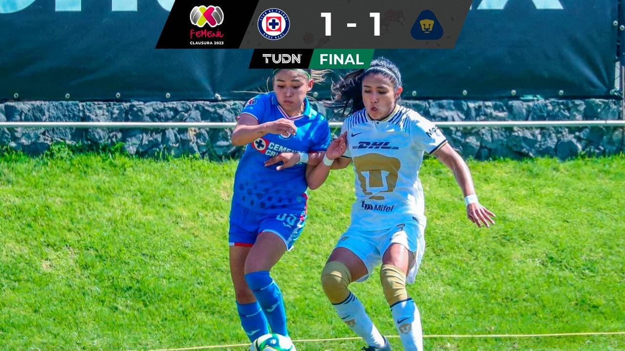 Liga MX Femenil: Pumas rescata empate de último minuto ante Cruz Azul