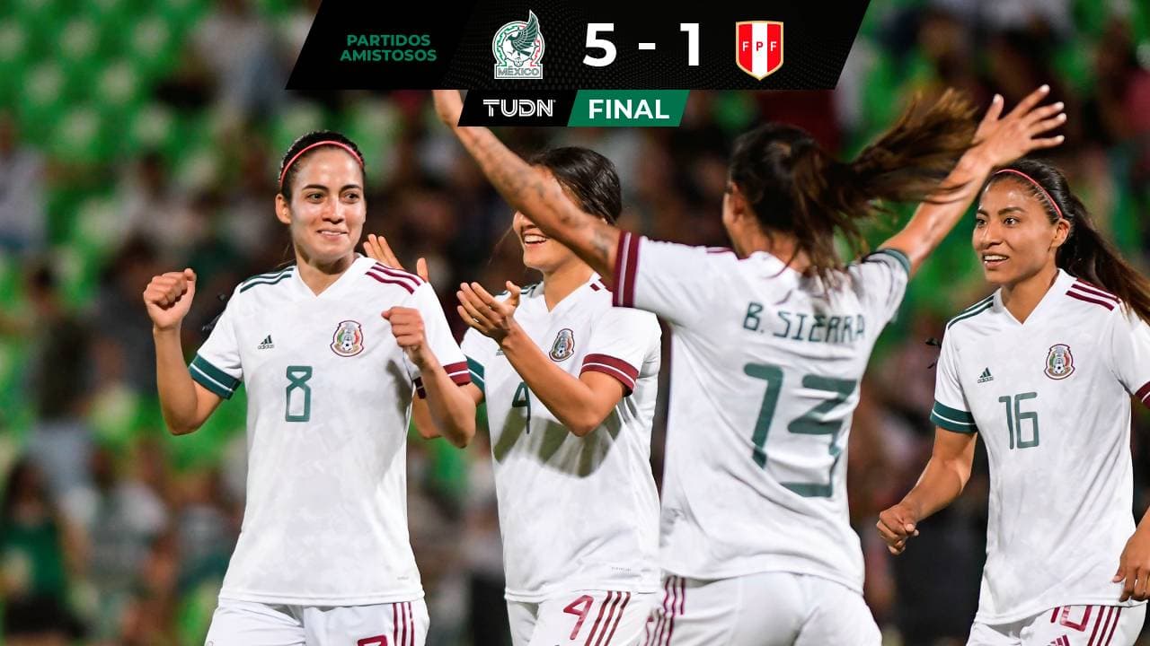 El Tri Femenil no tiene piedad de Perú y golea en el Estadio Corona