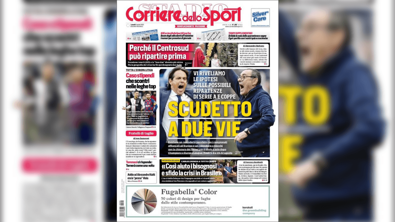 El deporte continúa fuera de actividad y se mantienen las medidas de prevención, pero la prensa escrita ya no centra su atención total en el COVID-19.