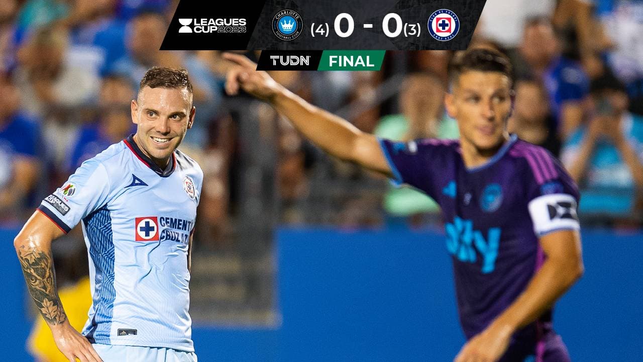 ¡Fracaso celeste! Charlotte FC elimina a Cruz Azul en Leagues Cup