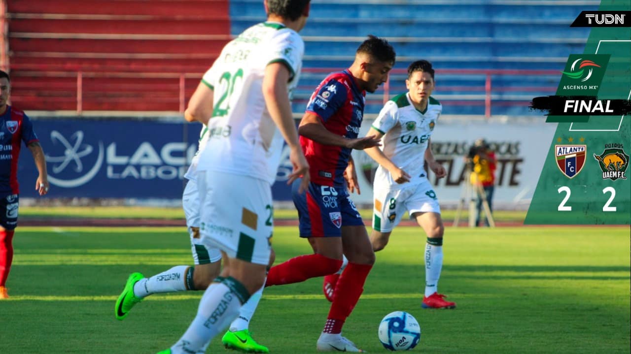 Atlante y Potros empataron en duelo de golazos