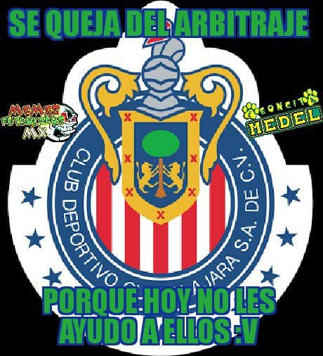 Ahora las burlas fueron con todo contra el arbitraje y la derrota que sufrió el campeón de la Liga MX así como con el gol del 'Gullit' Peña con León.
