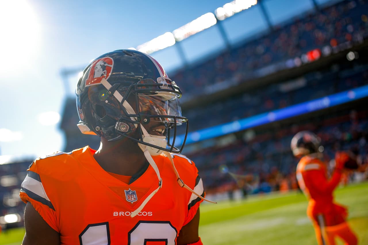 Emmanuel Sanders se desgarró el tendón de Aquiles en el entrenamiento de los Broncos