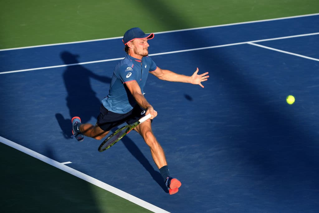 El belga y décimo sembrado David Goffin se enfrentó con el holandés Robin Haase. Cuatro sets se debieron jugar para resolver este partido, en favor del belga (6-2, 6-7, 6-3 y 6-2).