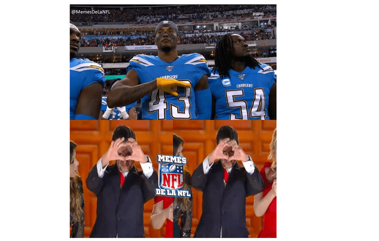 Kansas City Chiefs vencieron 24-17 a Los Angeles Chargers y estos son los memes que nos deja la visita de la NFL en México.