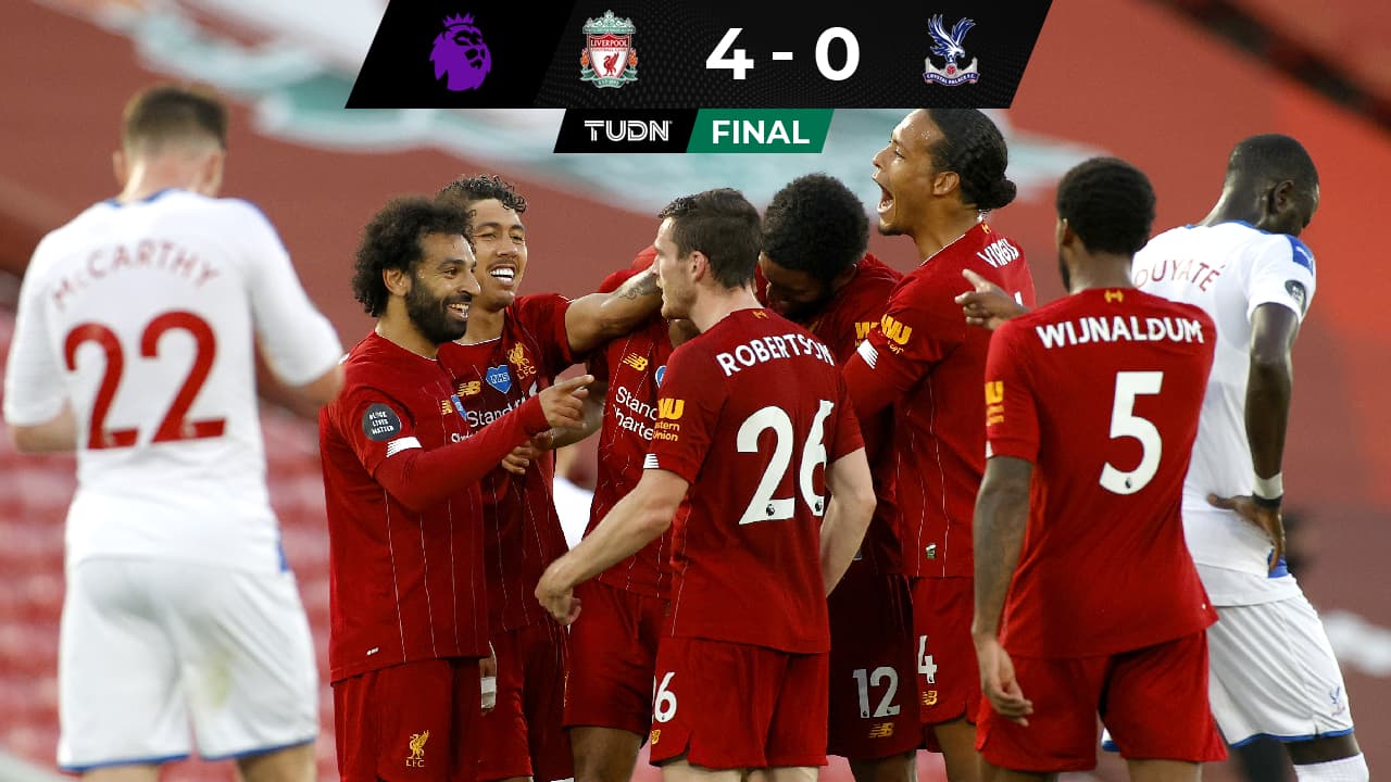 Liverpool hace lo suyo y gana a Crystal Palace para acariciar el título