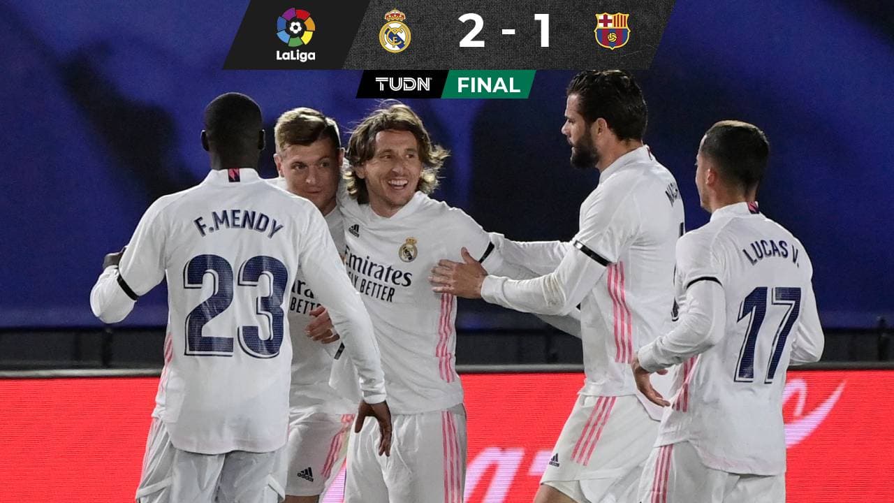 ¡Triunfo de oro! Real Madrid sufrió pero venció a Barcelona