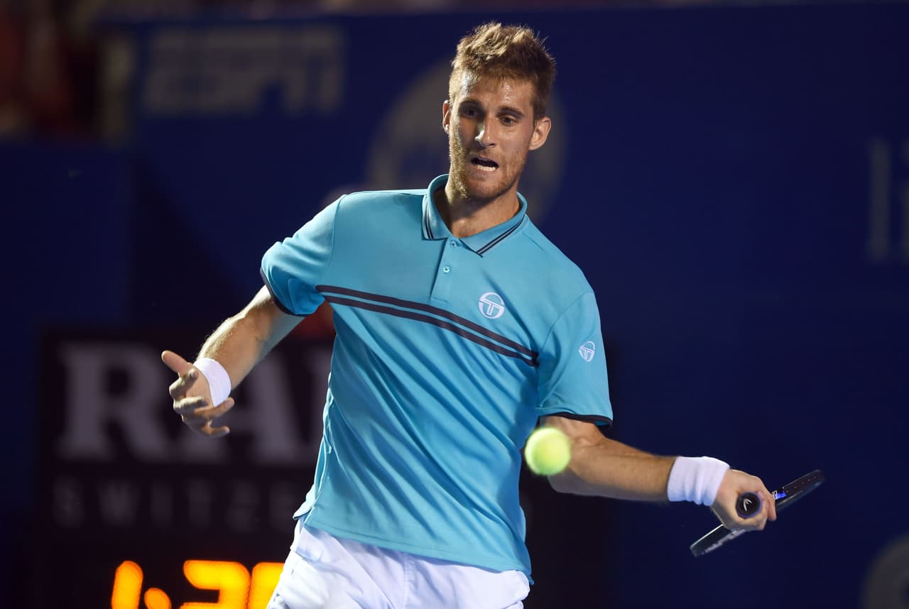 Klizan, 62 del mundo, exigió al serbio pero sucumbió al cabo de una hora y 35 minutos.