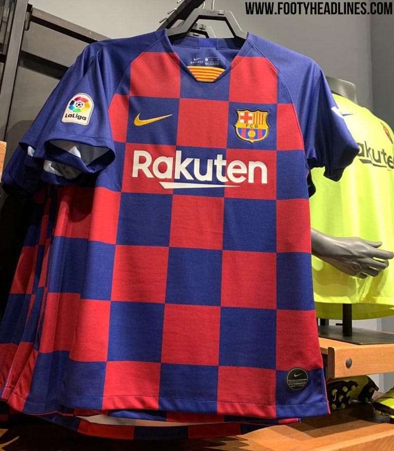 Con un diseño a cuadros, similar al de la playera de la Selección de Croacia, así sería la ropa del Barcelona para la temporada 2019-2020.