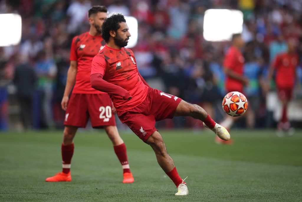 Mohamed Salah inició como titular en la Final de la UEFA Champions League ante el Tottenham en Madrid.