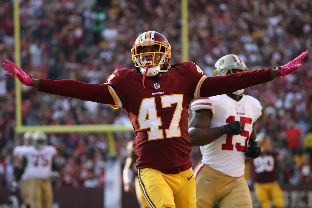 El mariscal de campo completó 25 de 37 pases para 330 yardas con dos pases de touchdown y una interceptación para los Redskins (3-2).