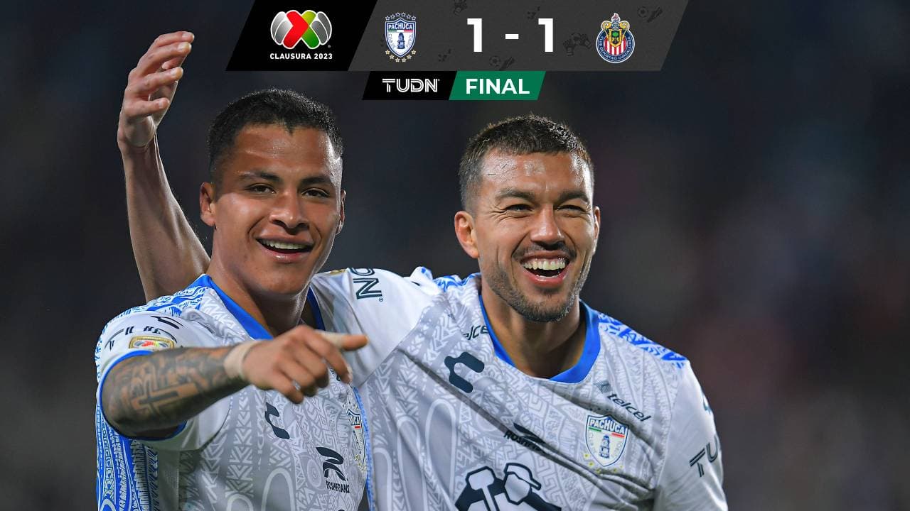 ¡Partidazo! Pachuca rescata un punto ante Chivas en el Hidalgo