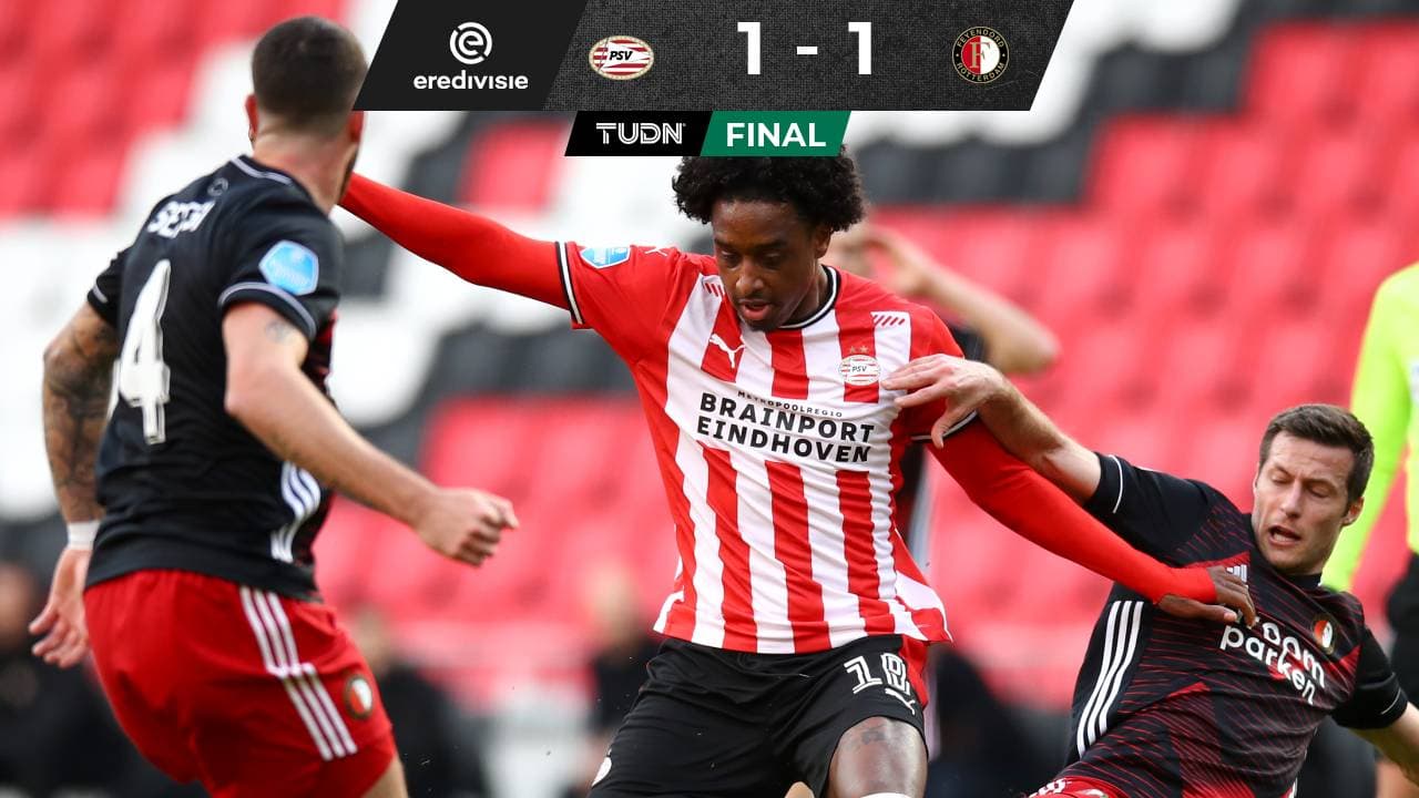 Sin Erick Gutiérrez, el PSV repartió puntos ante Feyenoord
