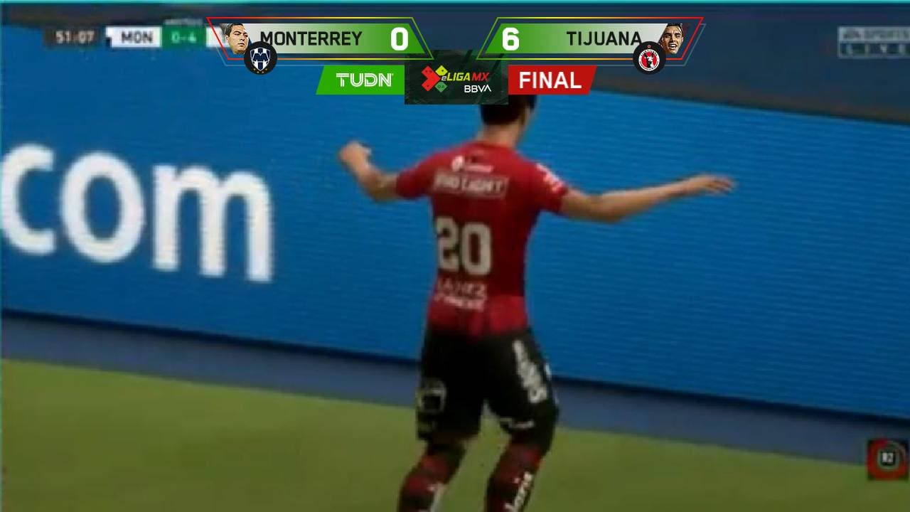 ¡Mordida que humilla! Xolos 'destrozó' a Rayados en la eLiga MX