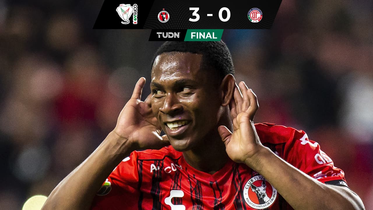 Bryan Angulo se luce con Xolos ante Toluca en Copa MX
