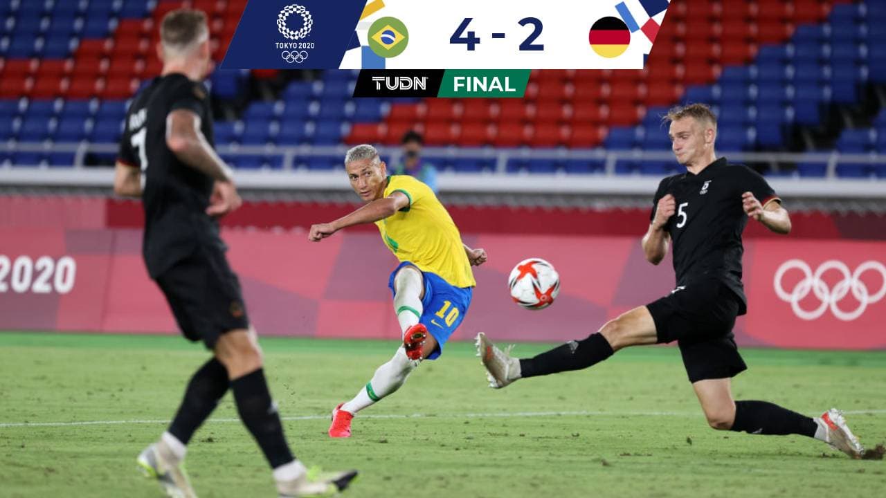 Brasil 4-2 Alemania, Tokyo 2020, Grupo D. Goles, resultado y resumen