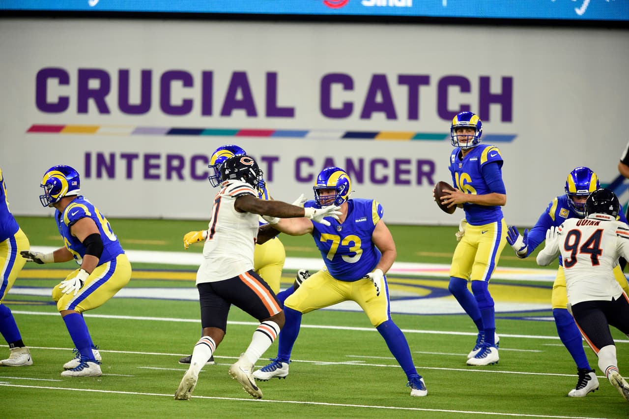 Aaron Donald y su poderosa defensiva dominan durante todo el partido a la ofensiva de los Bears y los Rams ganan 10-24 en el Monday Night.