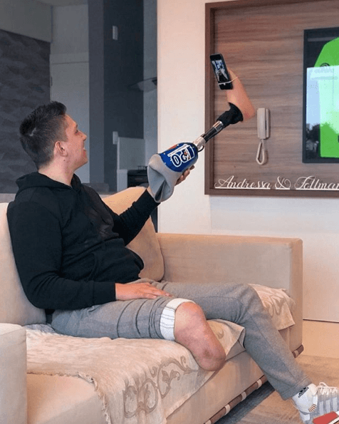 Aunque su carrera en el fútbol acabó, Follman no ha dejado que eso le quite las ilusiones y la buena vibra. En sus redes sociales suele compartir su alegría.