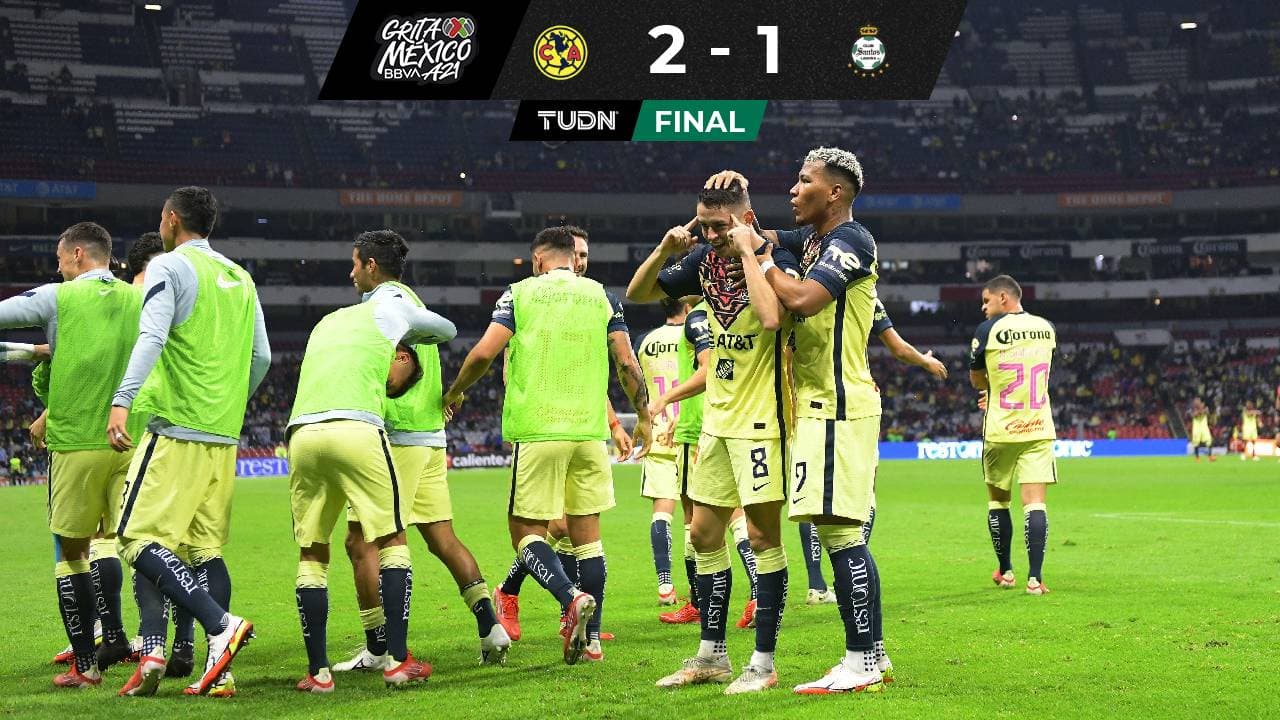 ¡Al estilo Solari! Sobre el final, América vence a Santos Laguna
