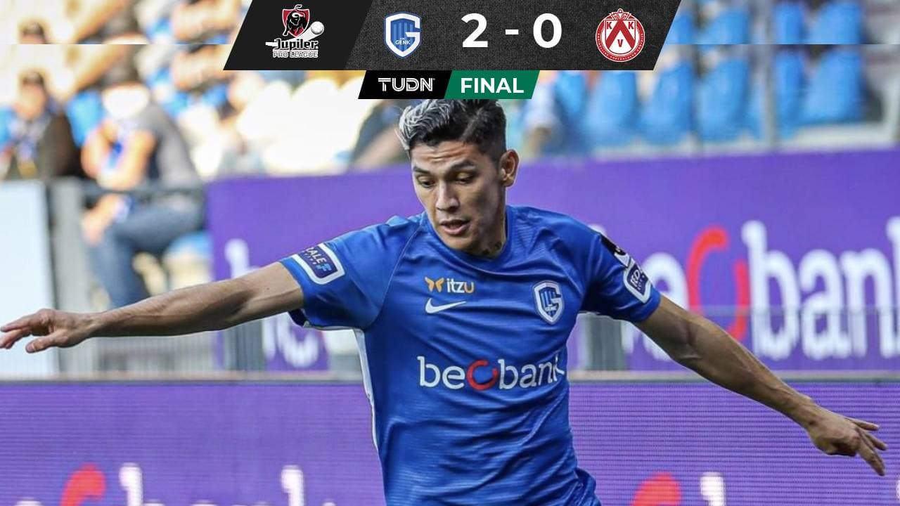Gerardo Arteaga se estrenó con gol y guía la victoria del Genk