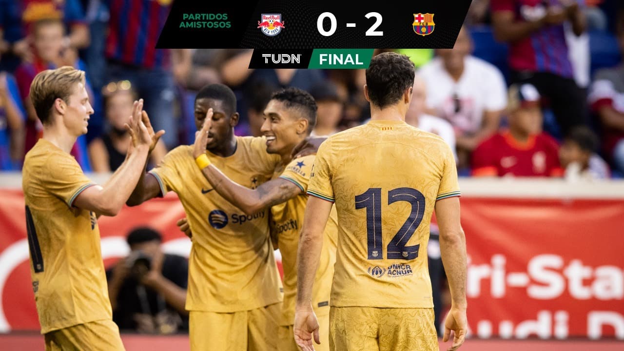 Red Bulls cae ante el Barcelona en el partido amistoso