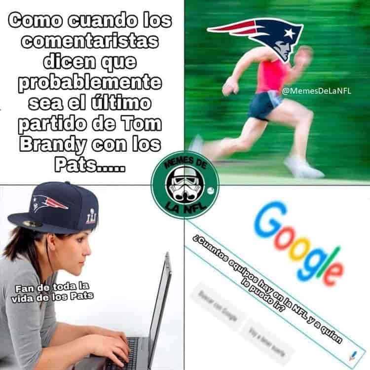 Los Patriots de Tom Brady se volvieron el centro de burla por su pronta eliminación en Playoffs.