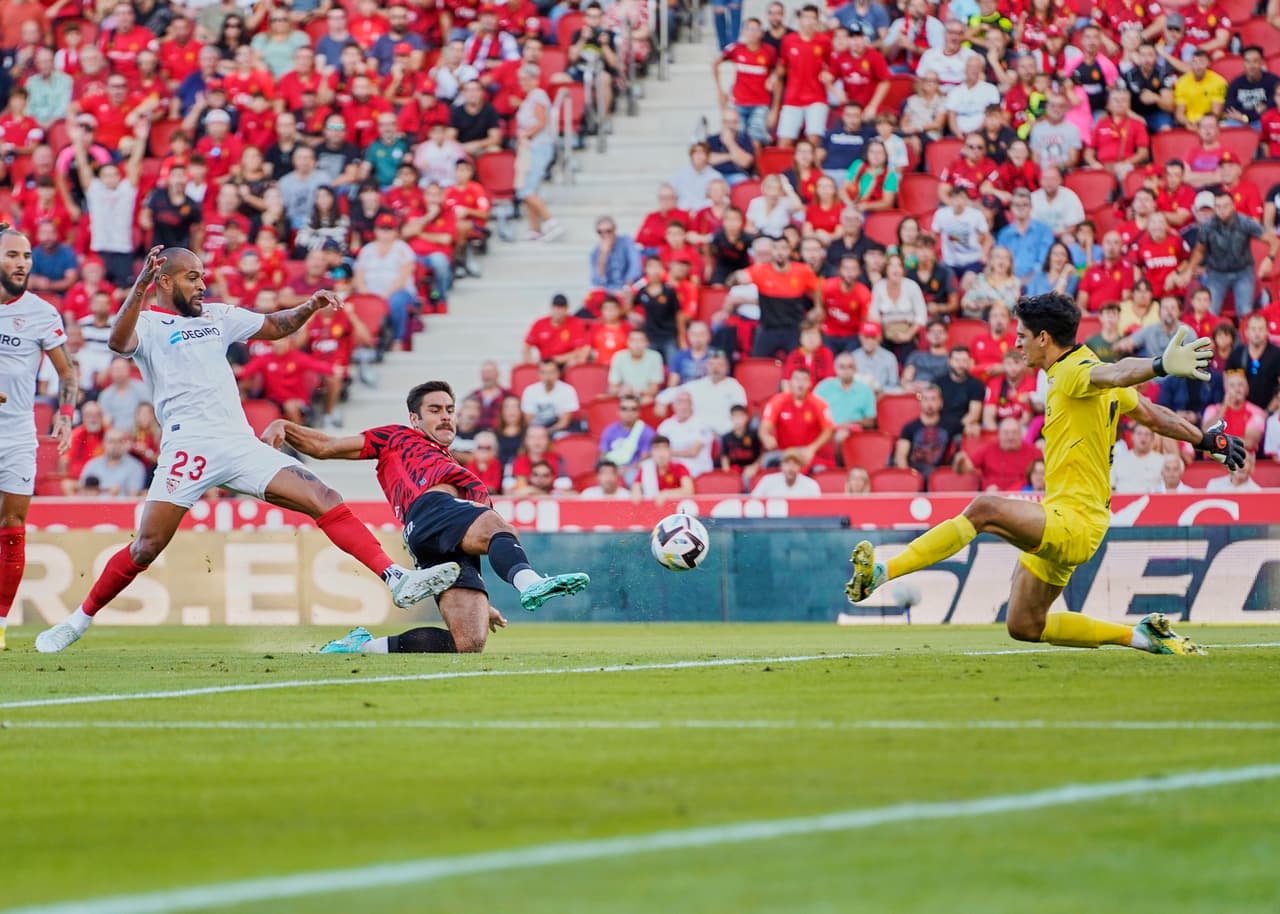 Sevilla derrotó 0-1 al Mallorca de Javier Aguirre con gol de Nemanja Gudelj en la Jornada 9 de LaLiga.