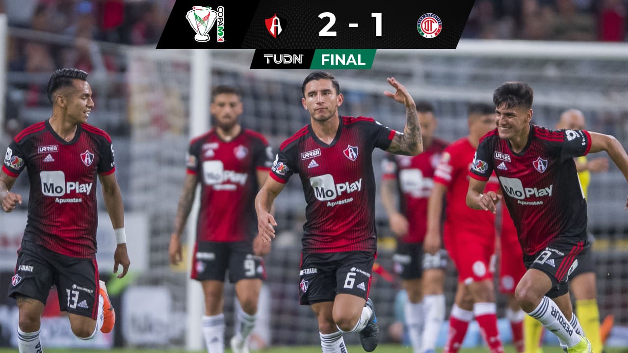 Atlas se queda corto ante Toluca en la Copa MX