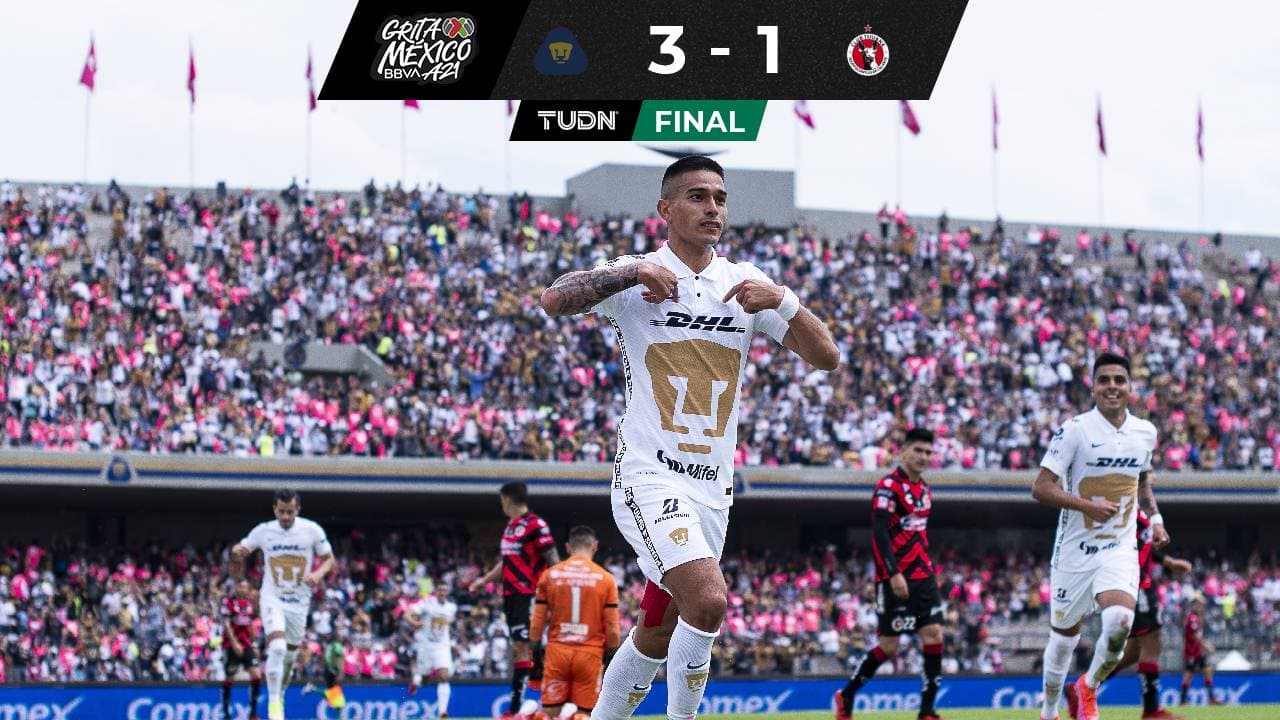 Pumas se acuerda que la fiesta está próxima en la Liga BBVA MX