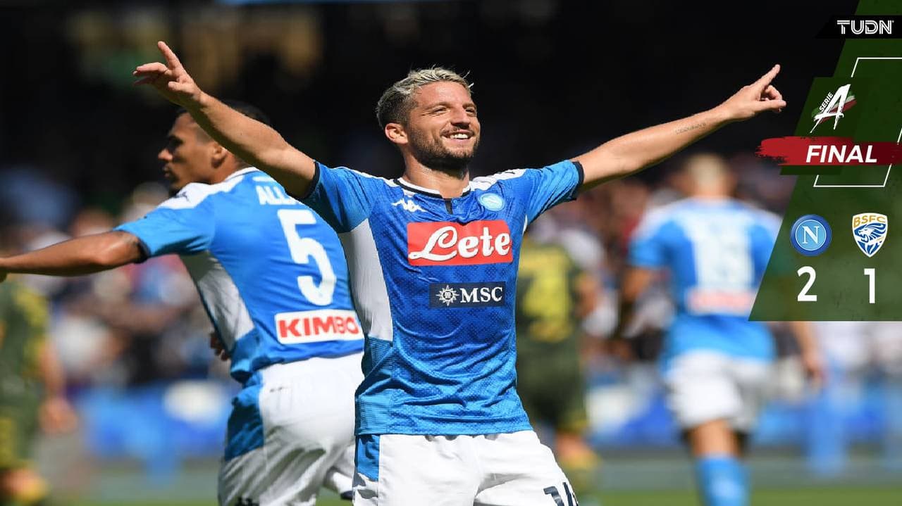 Sin el Chucky Lozano, Napoli derrotó al Brescia