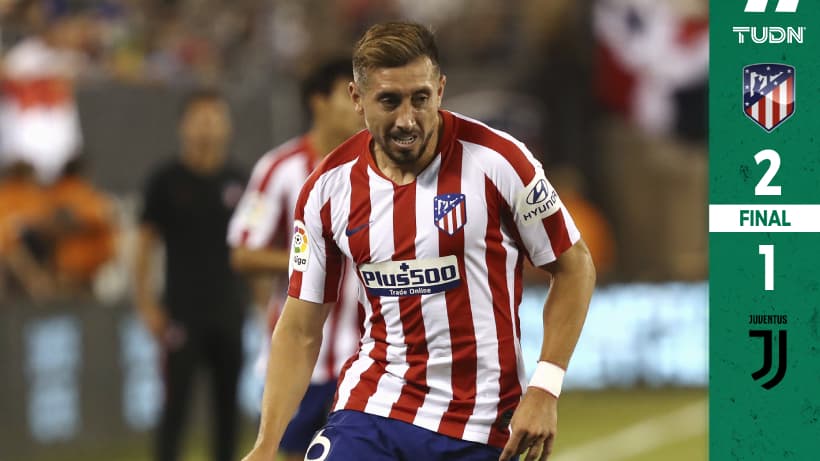 Héctor Herrera participó en triunfo del Atlético ante la Juventus