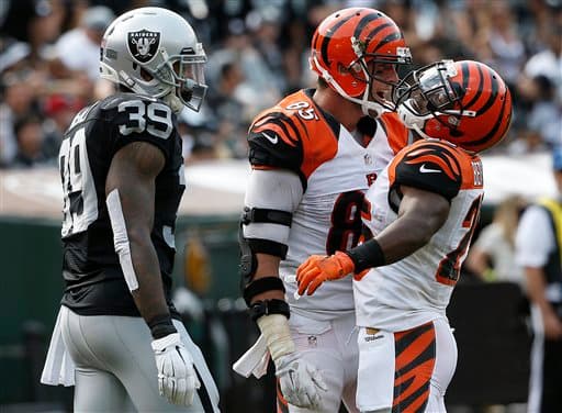 Los Raiders sufrieron su primer descalabro frente a los Bengals 33-13.