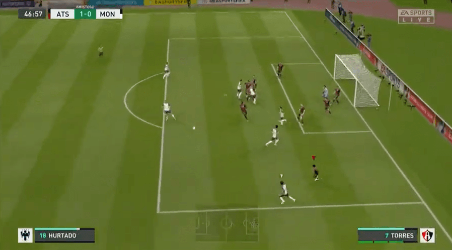 Jairo Torres del Atlas y Éric Cantú de Rayados empataron a un gol en un buen juego en el torneo virtual de la eLiga MX en FIFA 20.