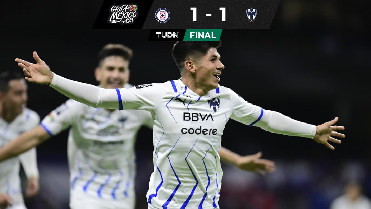 Rayados le roba un punto a Cruz Azul en el Azteca