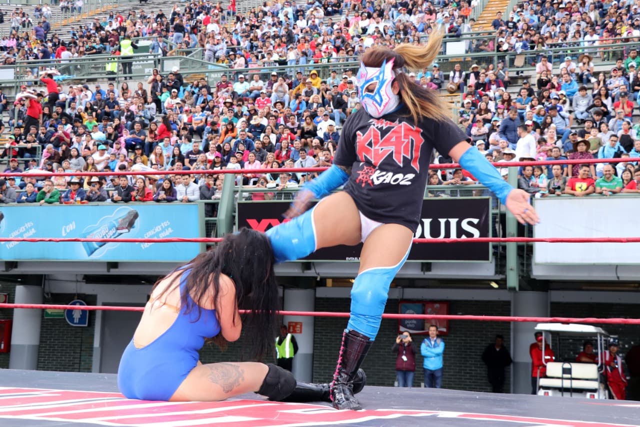 Las damas también lucharon en el Speed Fest.