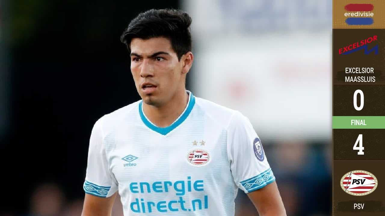 Erick Gutiérrez participa en goleada del PSV ante el Excelsior Maassluis