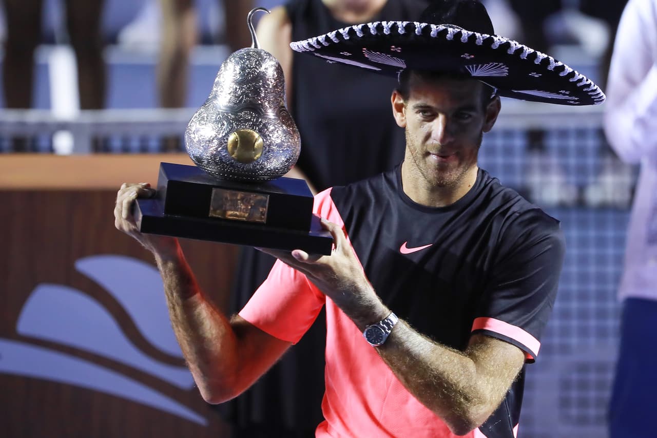 Juan Martin venció a Kevin Anderson en la final de Acapulco.