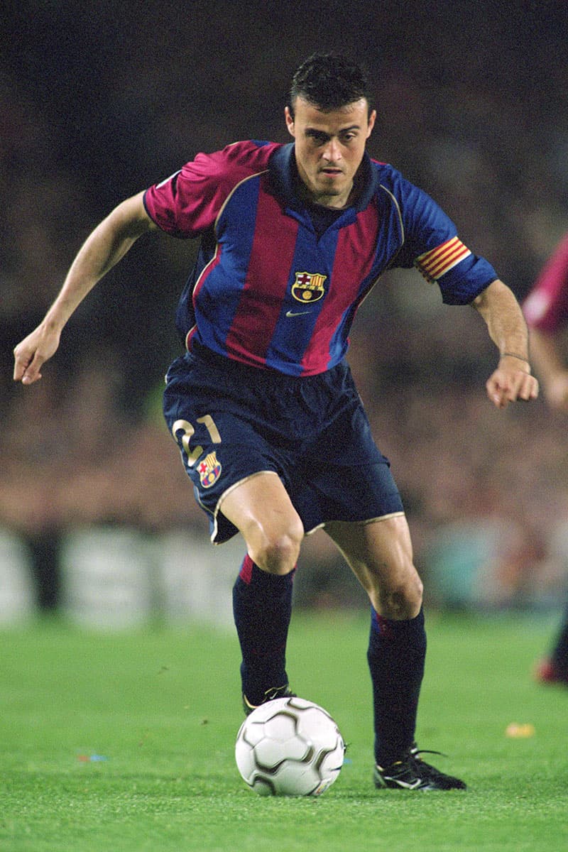 Los mejores años de la carrera de Luis Enrique fueron con el Barcelona (1996 hasta el retiro en 2004) y posteriormente como entrenador del club (2014 a 2017).