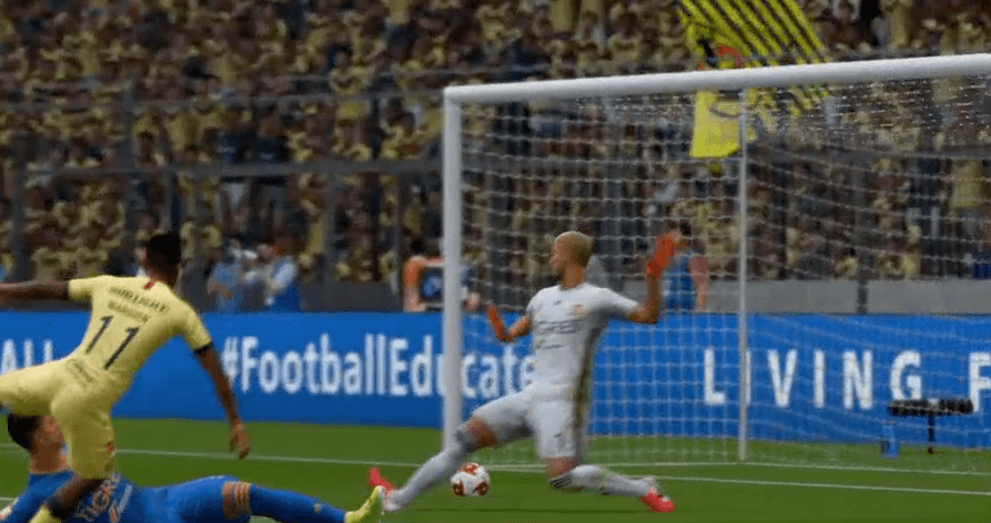 Nahuel Guzmán perdío 3-2 ante el América de Gio dos Santos que suma los primeros tres puntos en el torneo virtual de la eLiga MX.