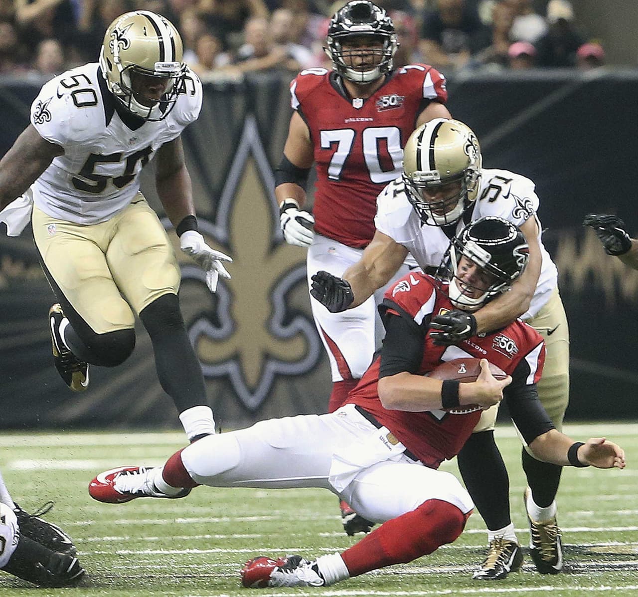 Los New Orleans Saints vencieron 31 - 21 a los Atlanta Falcons S6 NFL