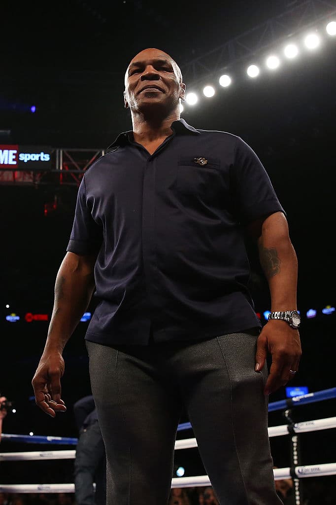 Mike Tyson es un ex boxeador estadounidense que levantó el título de los pesos pesados en dos ocasiones durante la década de los 80’s.
<br>