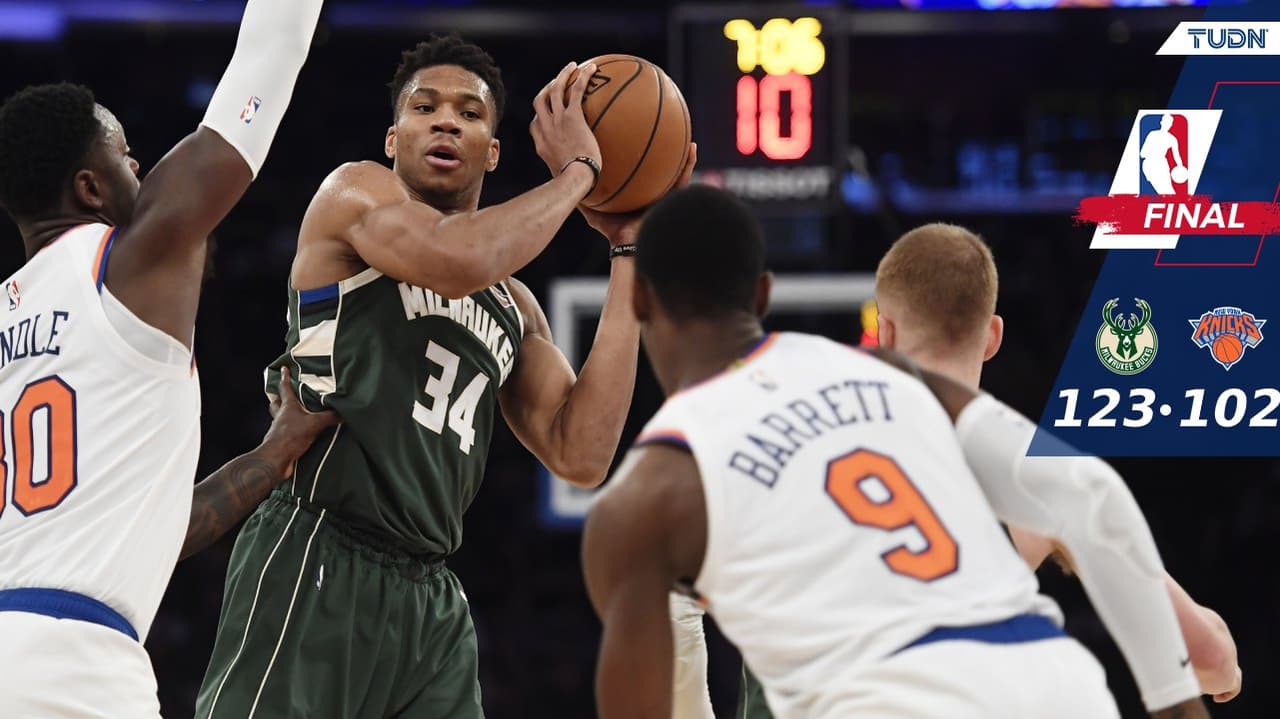 Milwaukee vence a New York y se afianza como el mejor de la NBA