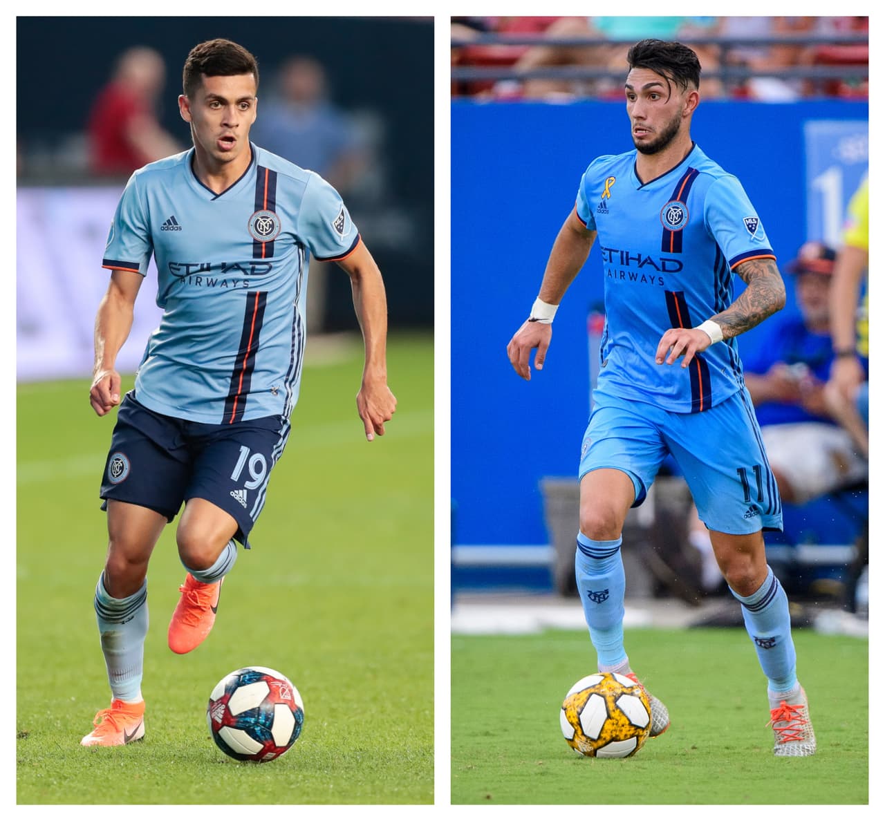 Jesús Medina y 'Taty' Castellanos vieron acción con sus respectivas selecciones.