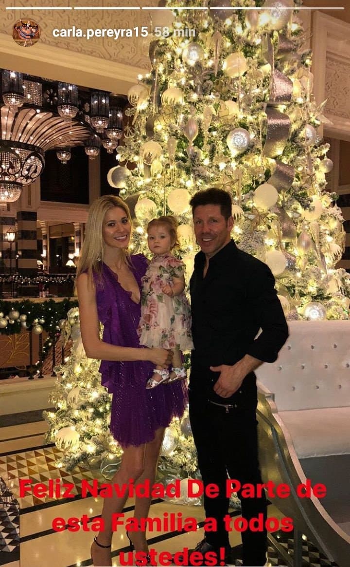 'Cholo' Simeone también envió sus mejores deseos desde sus redes sociales.