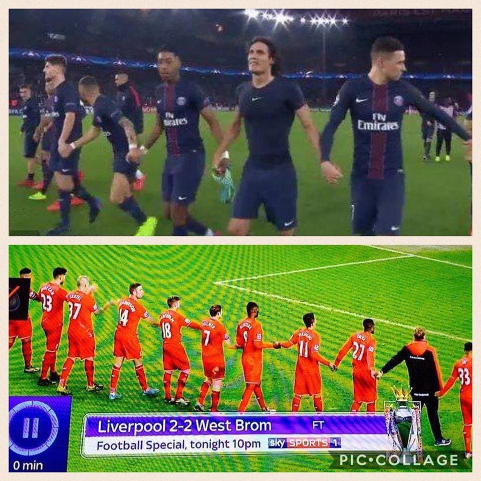 'CUANDO EL PSG JUEGA CONTRA EL BARÇA' 'CUANDO EL LIVERPOOL JUEGA CONTRA EL WEST BROM'
