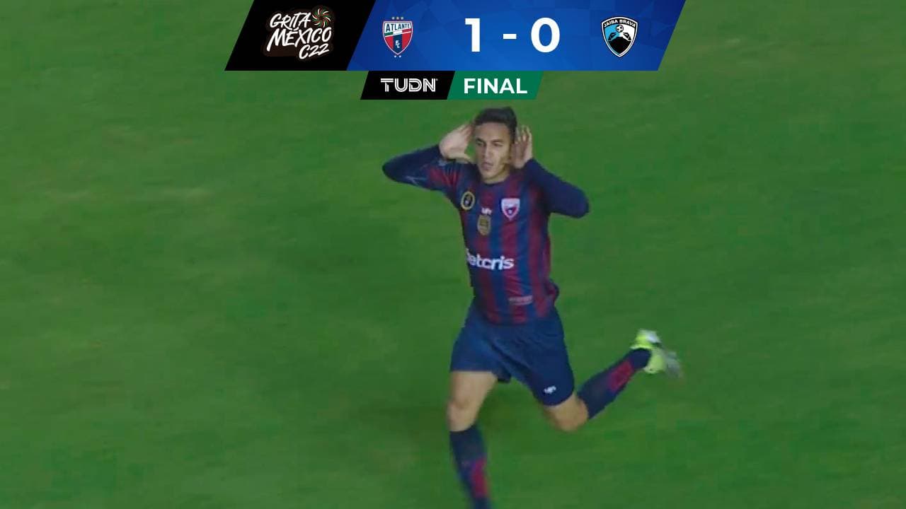 Atlante sufre, pero logra victoria en tiempo de compensación